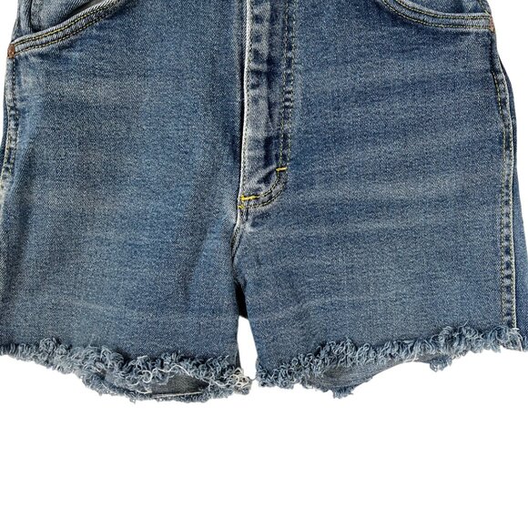 Lee High Waisted Denim Shorts Womens Size 8 Raw Hem - Picture 4 of 9